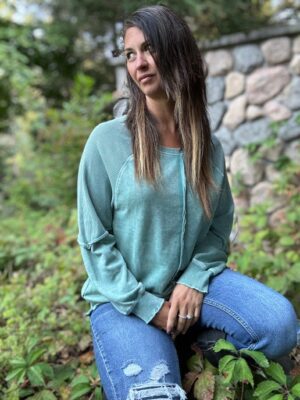 Raglan Patchwork Sweatshirt