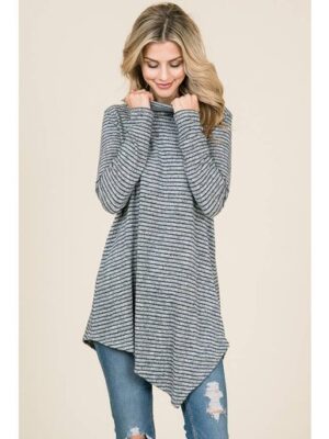 Turtle neck assymetrical Tunic
