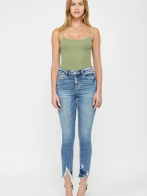 AWAY FROM ME High Rise Ankle Skinny Jeans