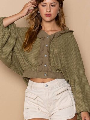 Balloon Sleeve Thermal Shirt