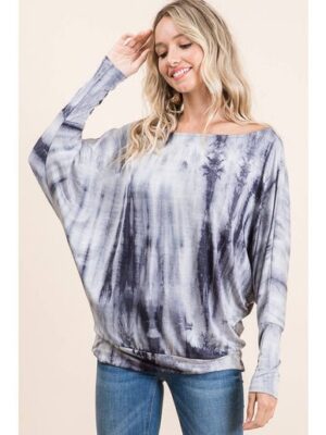 Tie Dye Off Shoulder Top