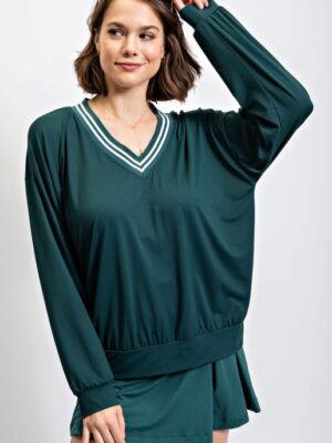 Quick Dry V-neck Sweatshirt